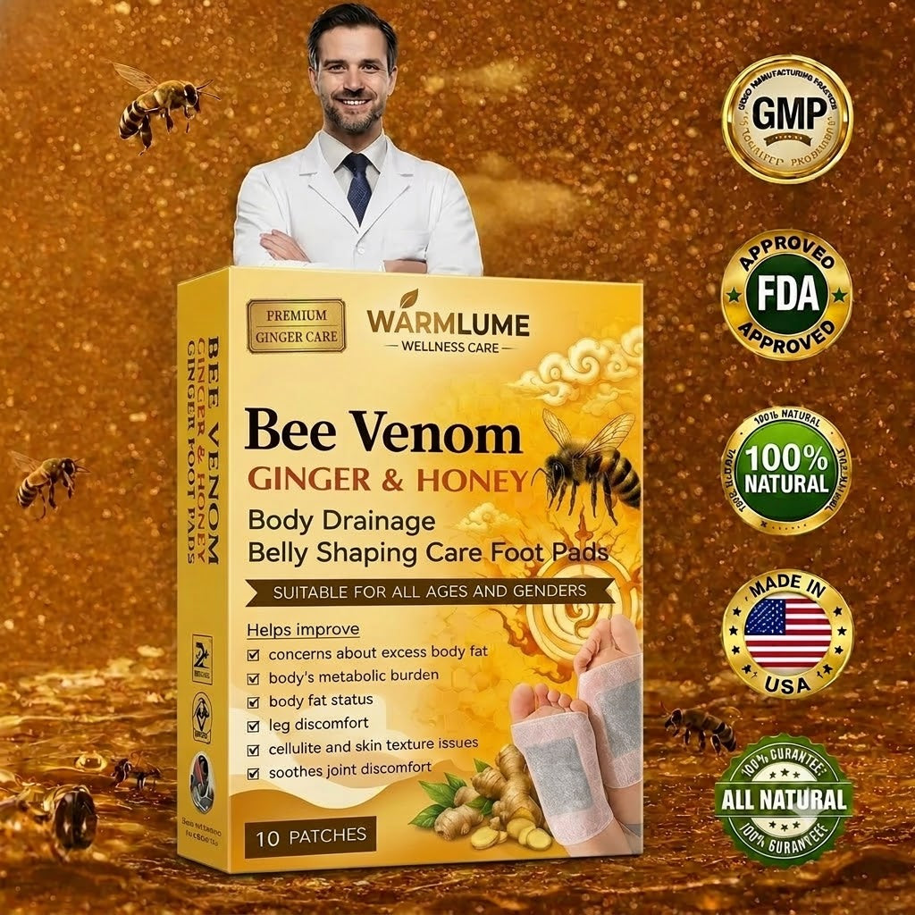 New 2026🏆 Upgrade 🔥Low Stock - 🌿Ginger Salt Herbal Foot Patches (Set of 10) with Science-Backed Formula-tan