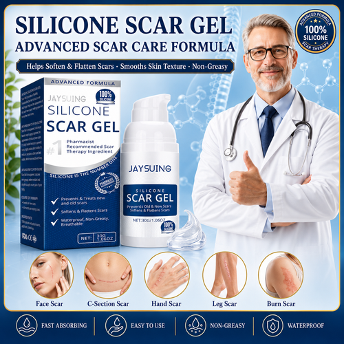 Buy 1 Get 1 Free 🔥 Advanced Silicone Scar & Wrinkle Smoothing Gel