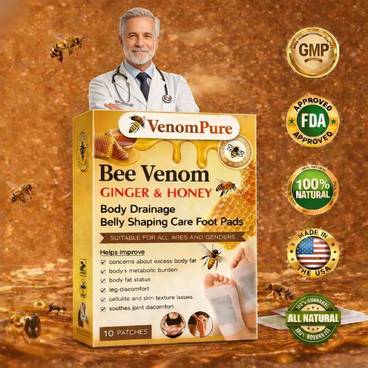 🏆50K+ SOLD LAST WEEK! 🌿 VenomPure™ Bee Venom Foot Patches (Set of 10)
