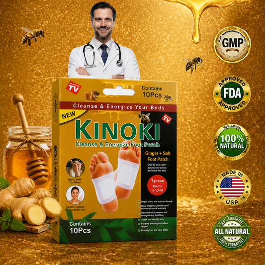 New 2026🏆 Upgrade 🔥Low Stock - 🌿Ginger Salt Herbal Foot Patches (Set of 10) with Science-Backed Formula